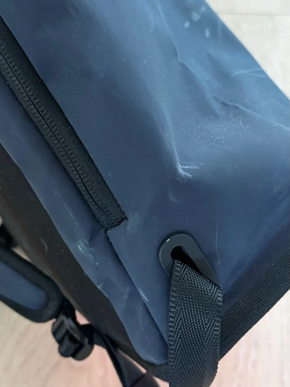 Rare Rapha Roll-Top Backpack - Navy x Hi Vis Pink